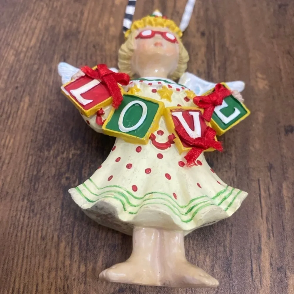 Vintage Mary Engelbreit Angel Christmas Ornament